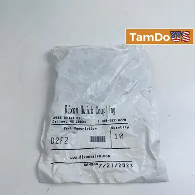 Dixon D2F2 Quick Coupling Hydraulic Fitting – Lot of 10 at Fasteners & Hardware in new condition