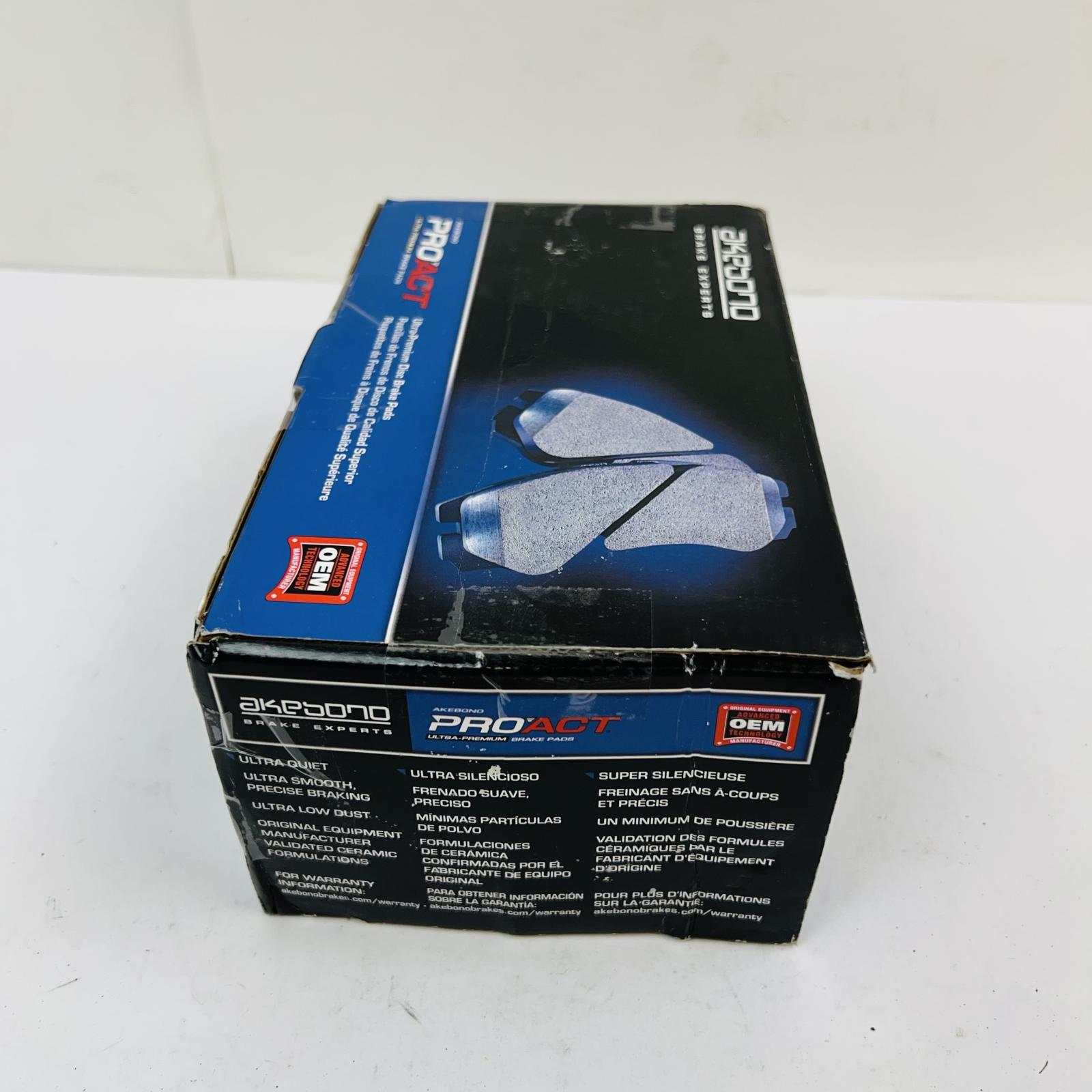 Akebono ACT642 Ceramic Brake Pads Front ProACT OEM for Honda Civic CRX Del Sol - Photo 7