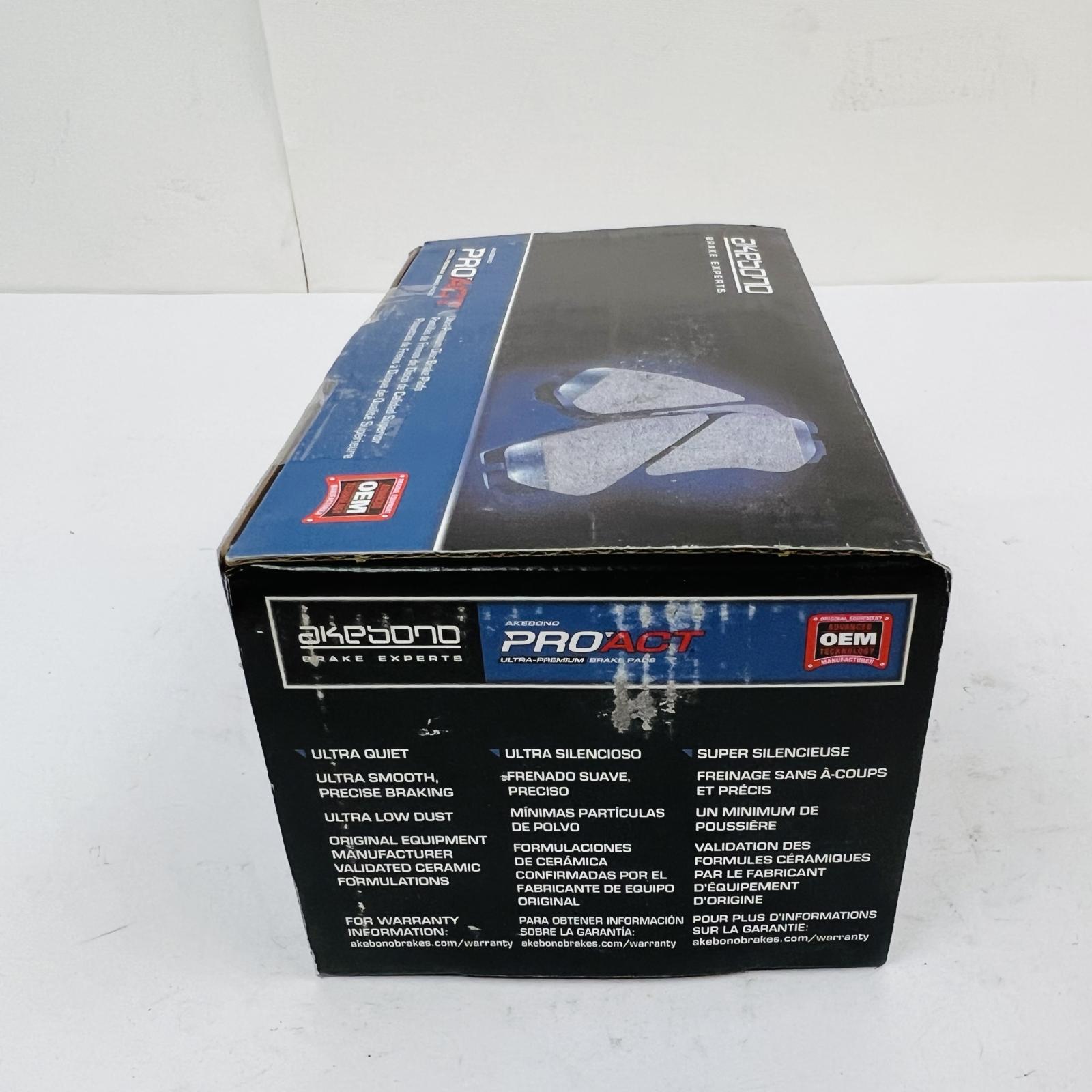 Akebono ACT1100 Ceramic Brake Pads Front ProACT OEM for Toyota Corolla Matrix - Photo 5