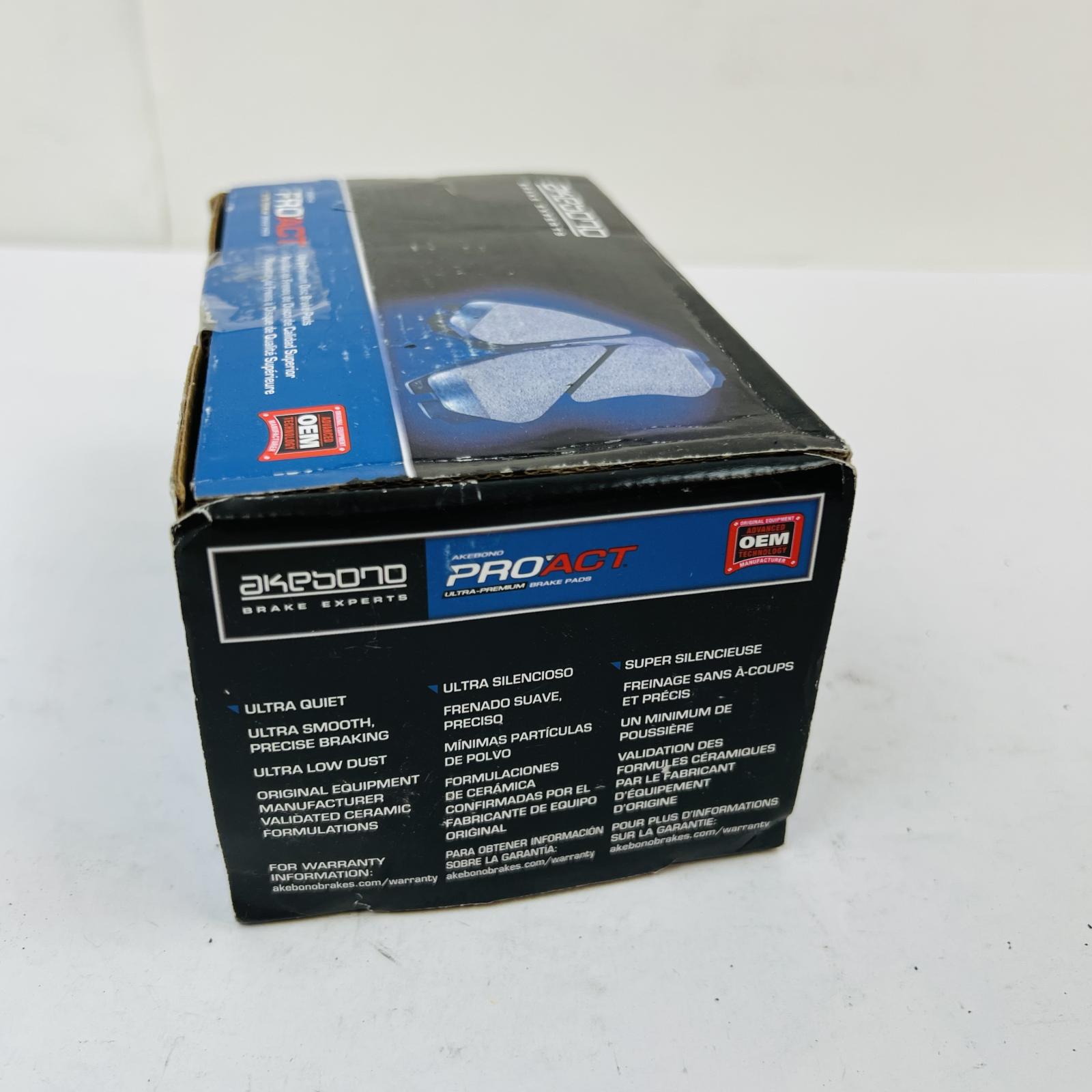 Akebono ACT1647 Ceramic Brake Pads Front ProACT OEM for Toyota Lexus - Photo 5