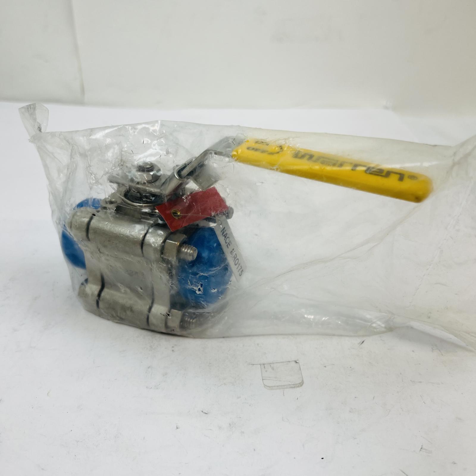 Warren Ball Valve 366FRG CF8M 316SS, RPTFE Seat, 1/2" NPT, Graphite Seal, New - Photo 2