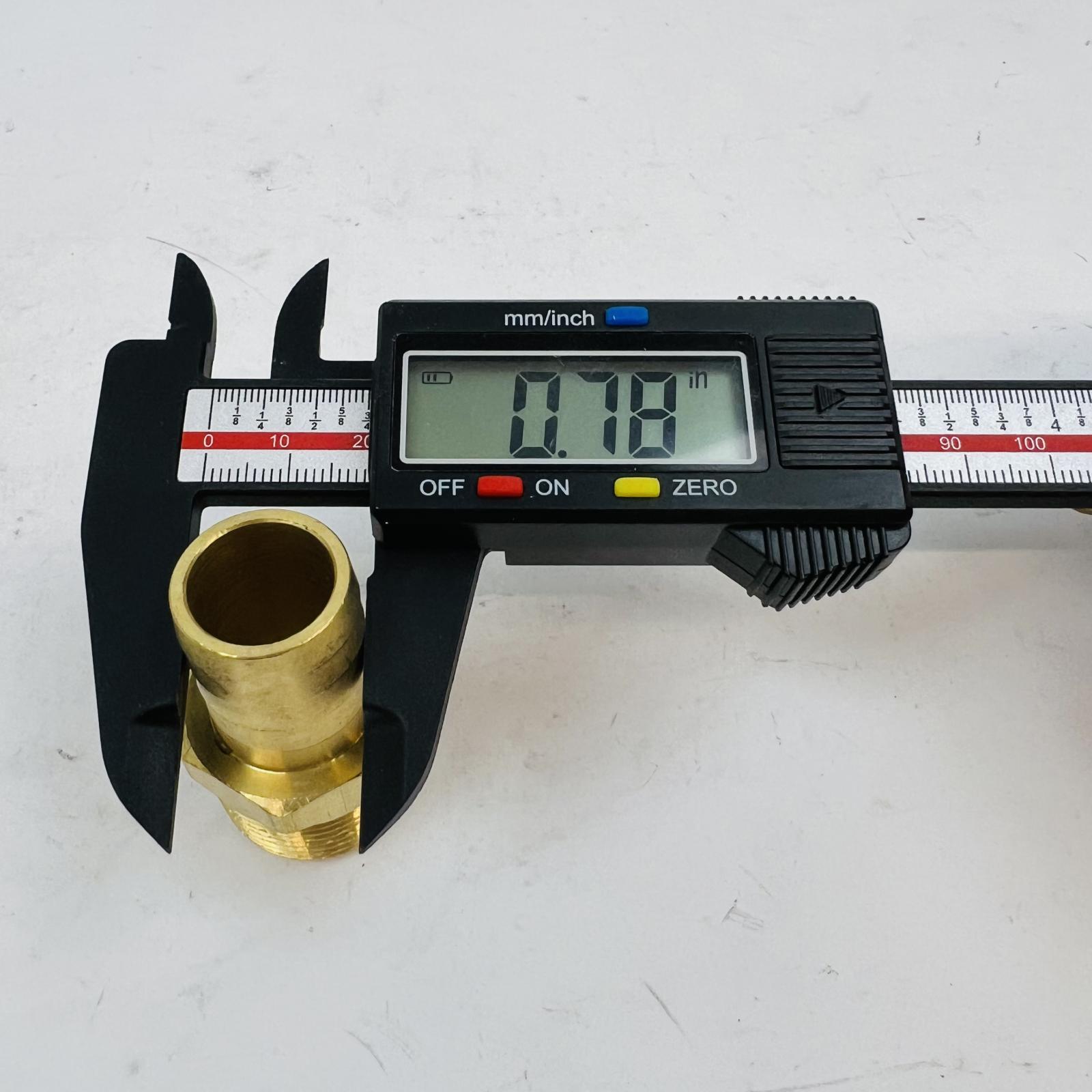 Lot of 10 Brass Hose Barb Fittings 3/4" NPT x 3/4" Barb Male Adapter - Photo 5