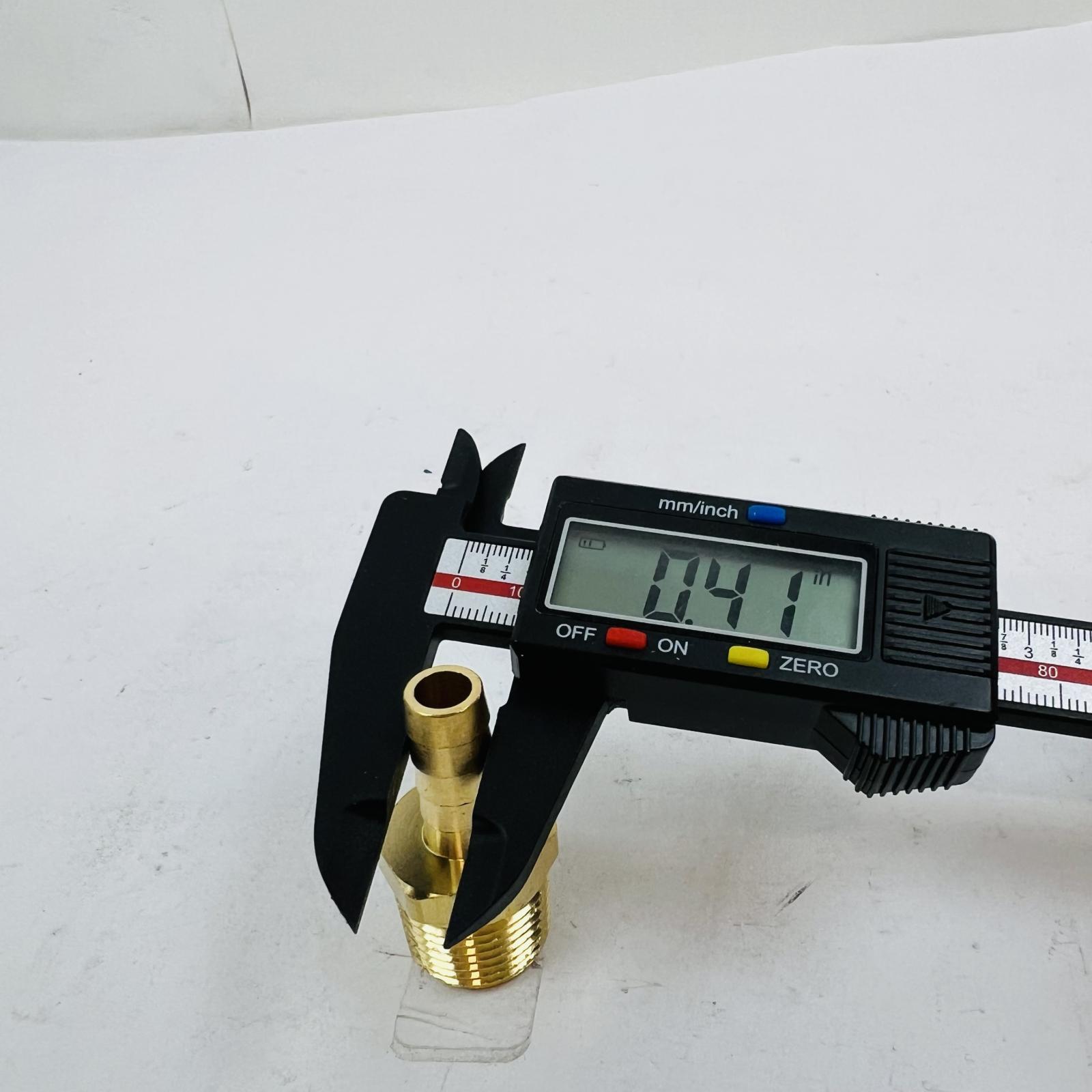 Lot of 25 Brass Hose Barb Fittings 1/2" NPT x 3/8" Barb Male Adapter - Photo 5