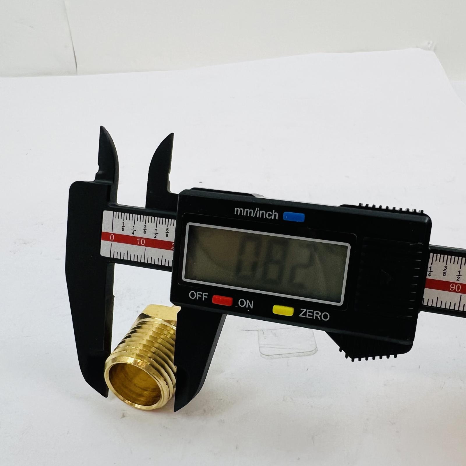 Lot of 25 Brass Hose Barb Fittings 1/2" NPT x 3/8" Barb Male Adapter - Photo 3