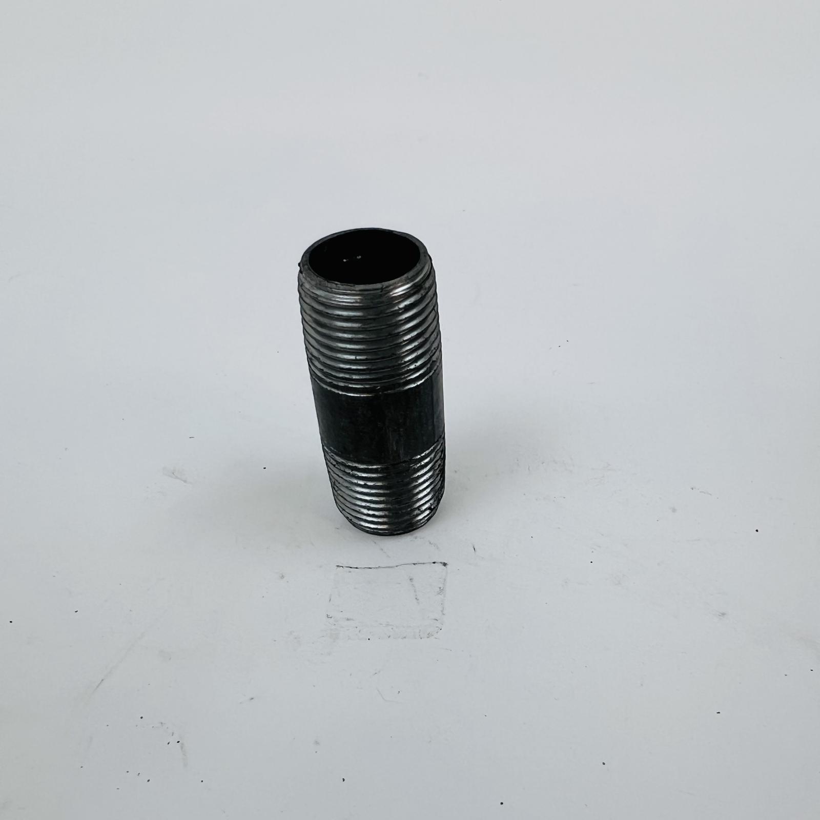 1/2" x 2-1/2" Black Steel Pipe Nipple Threaded Both Ends - Photo 2