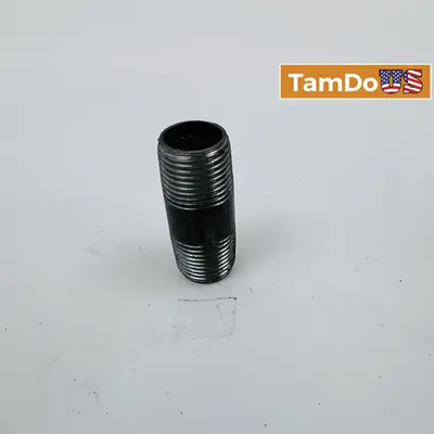 1/2" x 2-1/2" Black Steel Pipe Nipple Threaded Both Ends at Fasteners & Hardware in new condition