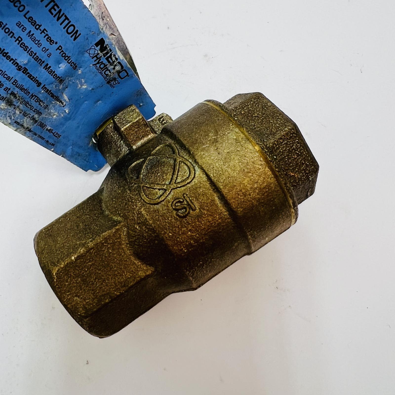 Nibco 1" Brass Ball Valve 600 CWP Hydropure MSS SP-110 - Photo 6