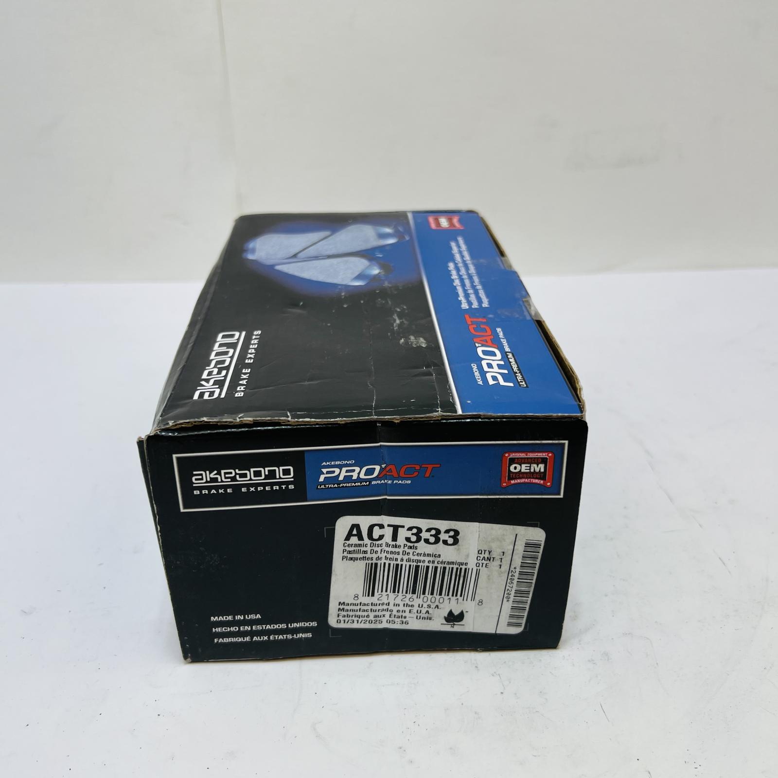 Akebono ACT333 Ceramic Brake Pads Front ProACT OEM for Nissan Infiniti Models - Photo 3