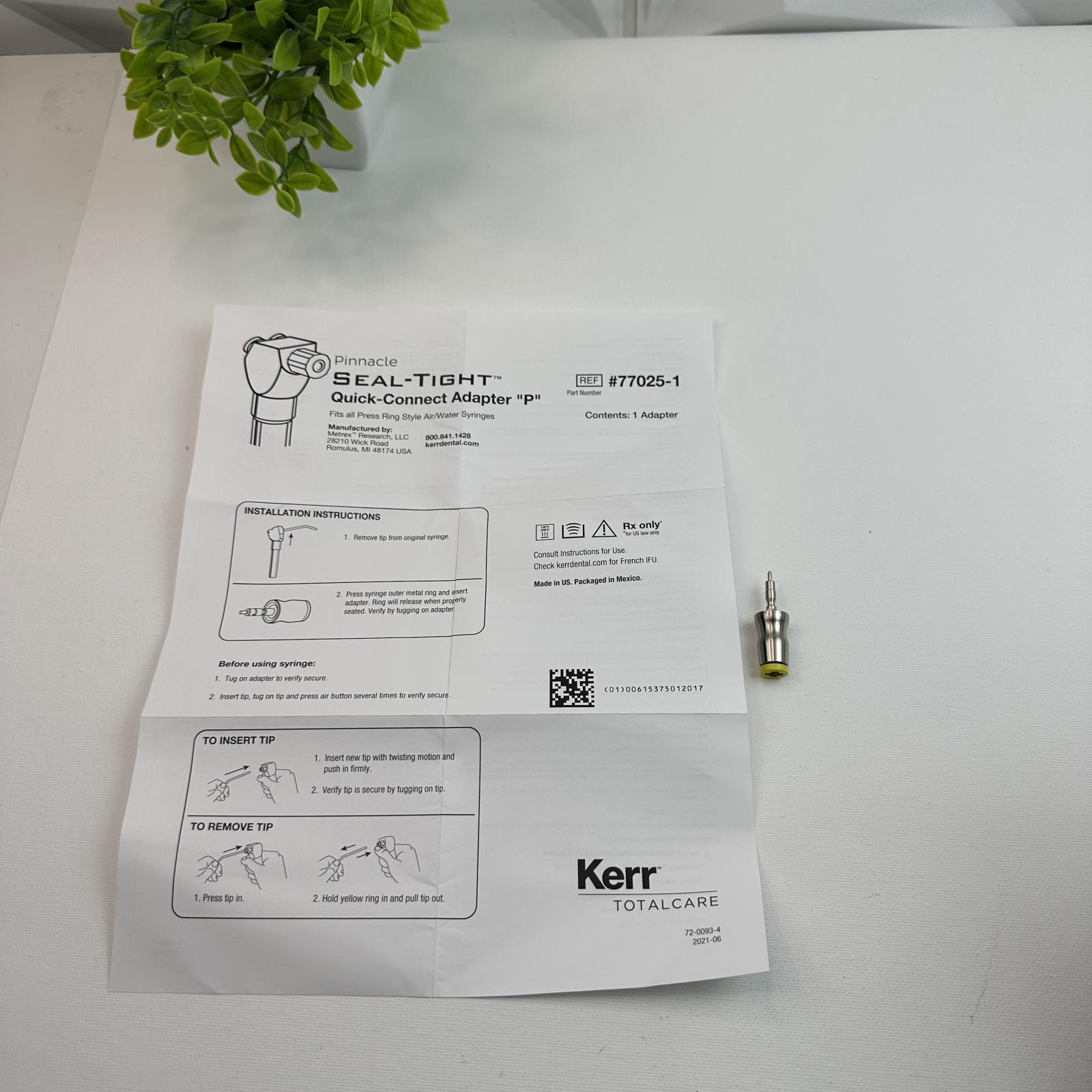 Pinnacle Seal-Tig Quick Connect Adapter 77025-1 - Photo 5