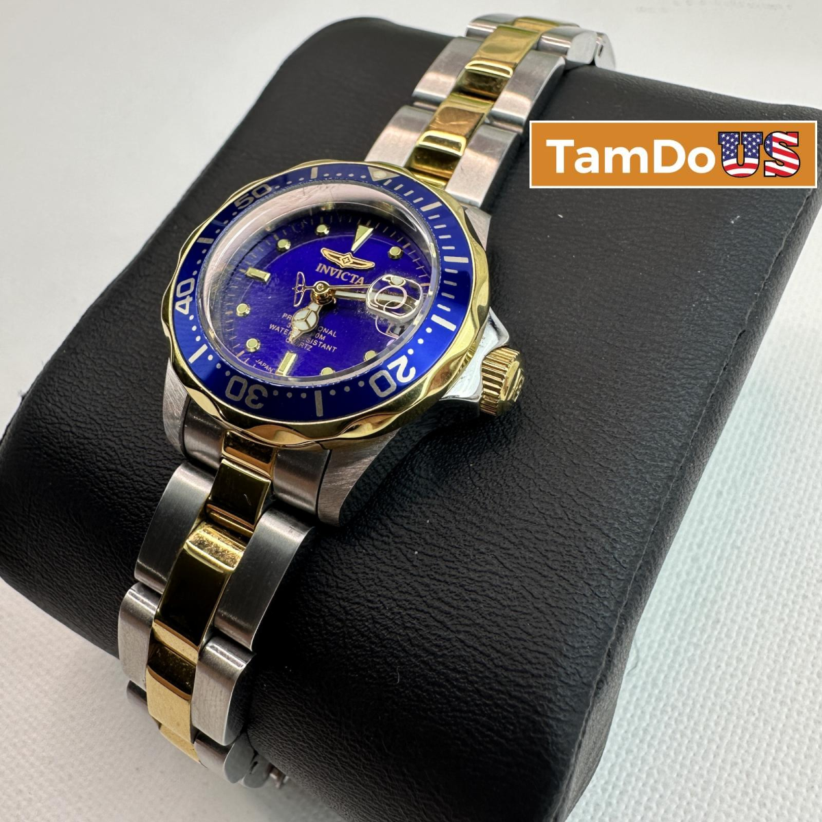 Invicta $395 Pro Diver 8942 Women's Watch 24.5mm Steel Gold Quartz 200M WR - Photo 1