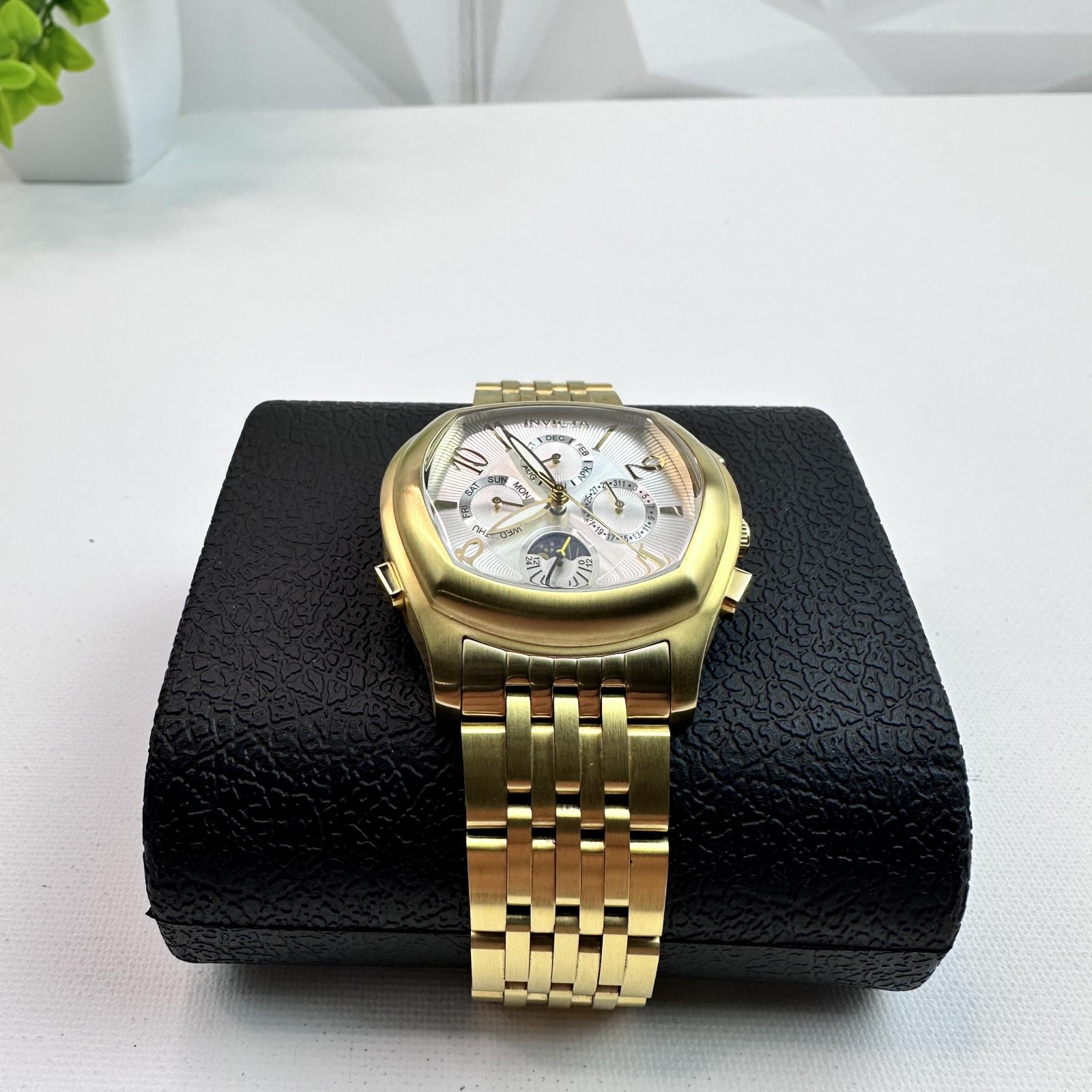 Invicta Objet D Art 37883 Men's 42mm Gold Auto Skeleton Watch Silver Dial - Photo 3