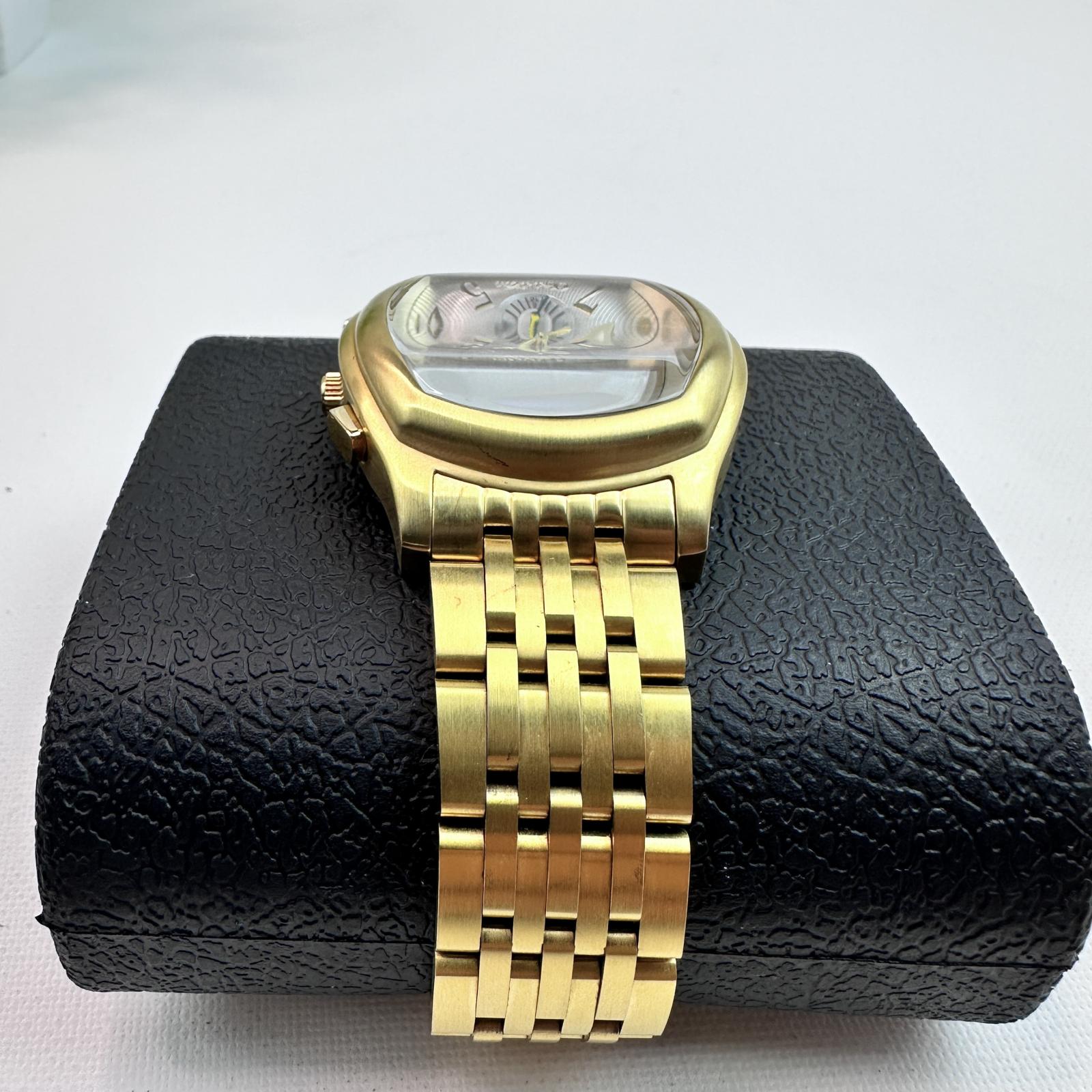 Invicta Objet D Art 37883 Men's 42mm Gold Auto Skeleton Watch Silver Dial - Photo 4