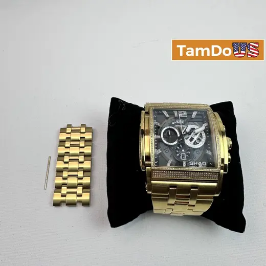 Invicta $4299 SHAQ 33741 Men's Watch 47mm 3.28ct Diamond Swiss Ronda Gold Steel at TamDoUS Taylorsville