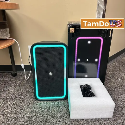 SkullCandy STOMP XL Party Speaker, Portable Bluetooth, Powerful Bass, LED Lights at TamDoUS Taylorsville