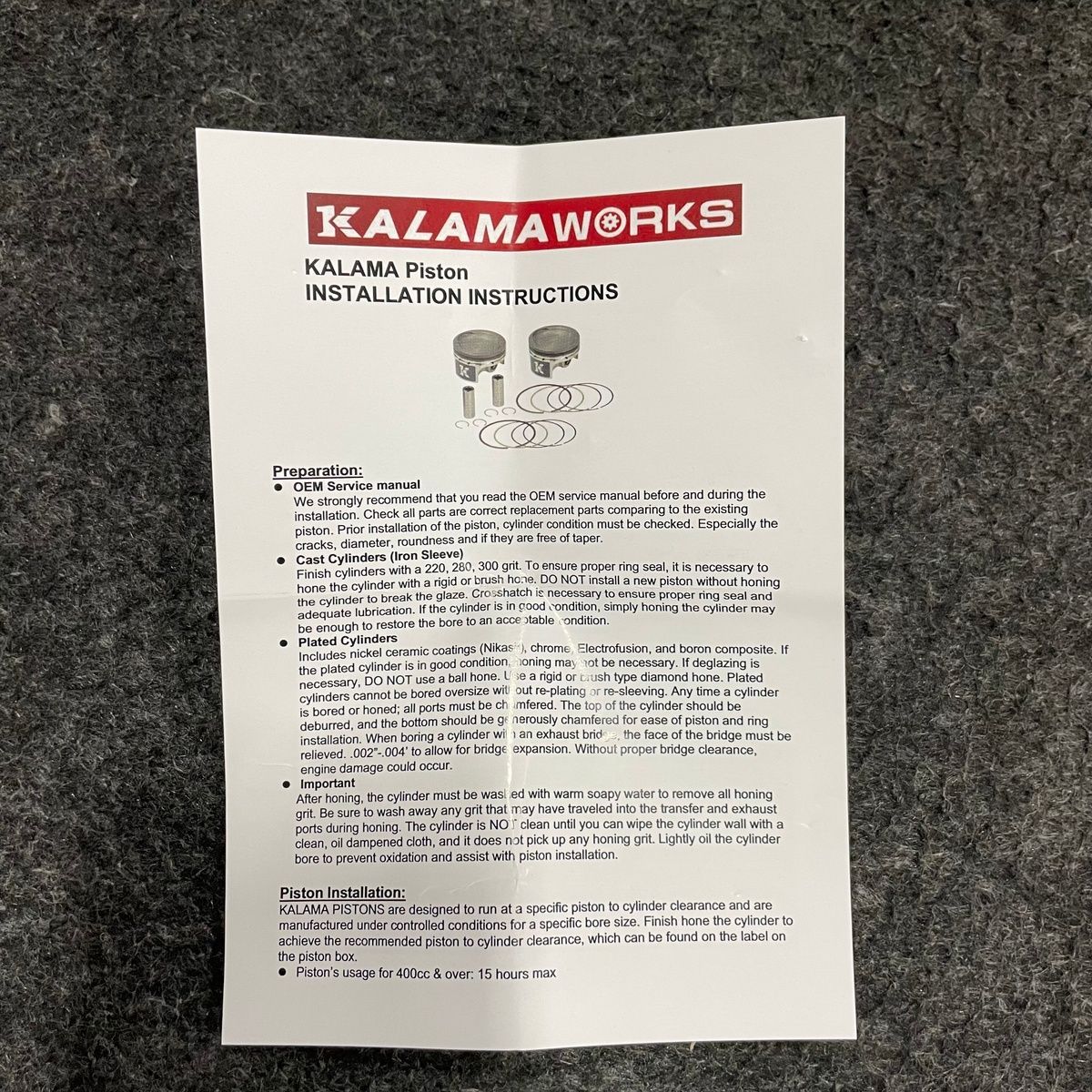 Kalama Crankshaft Assembly Kit 2-Stroke Engine Rebuild Set - Photo 19