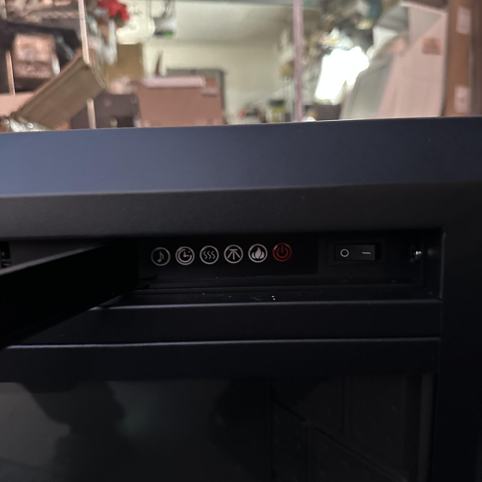 EdenDirect 30.51-in W Black Wall-Mount LED Fireplace - Photo 3