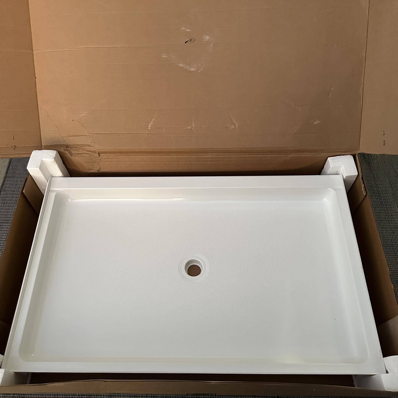 Swan FF034 Shower Base Pan 34x48 in Center Drain Solid Surface White - Photo 2