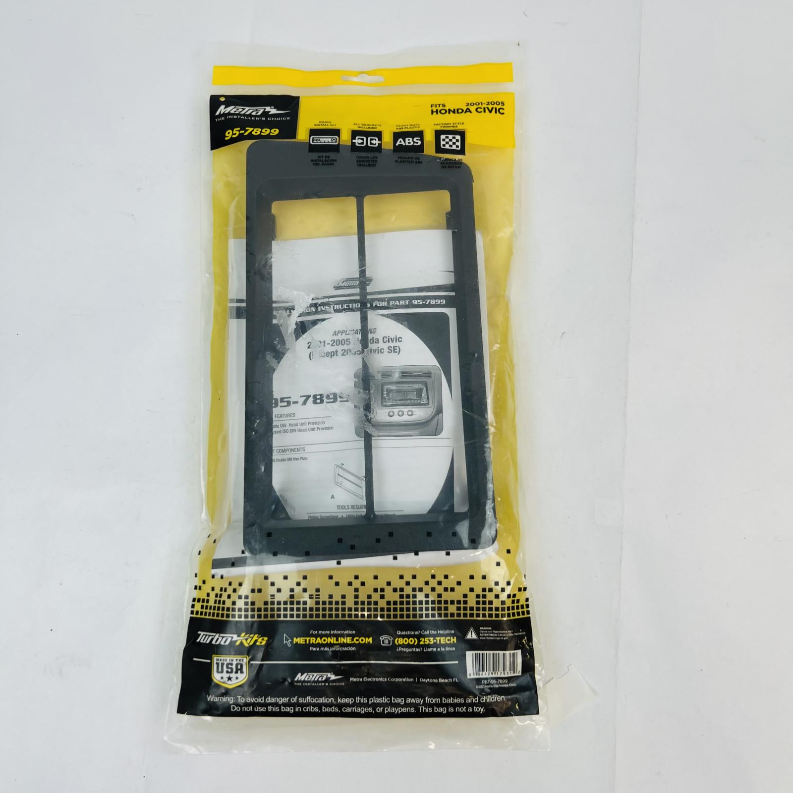 Metra 95-7899 Double DIN Dash Kit for 2001–2005 Honda Civic - Photo 2