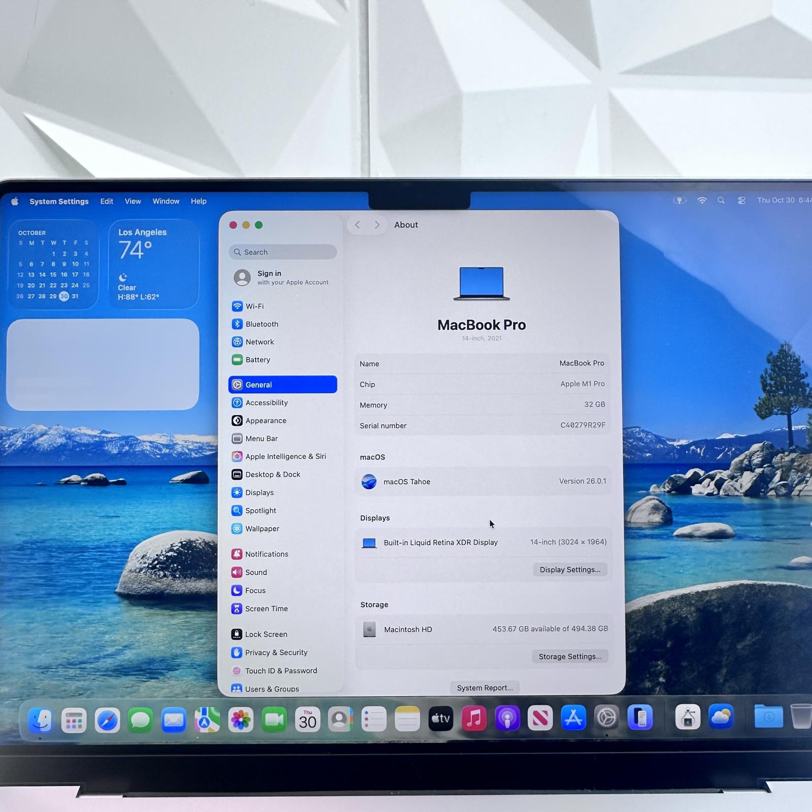 Macbook Pro (14-inch, 2021) M1 Pro, 16-Core GPU, 32GB, 512GB SSD - Photo 5