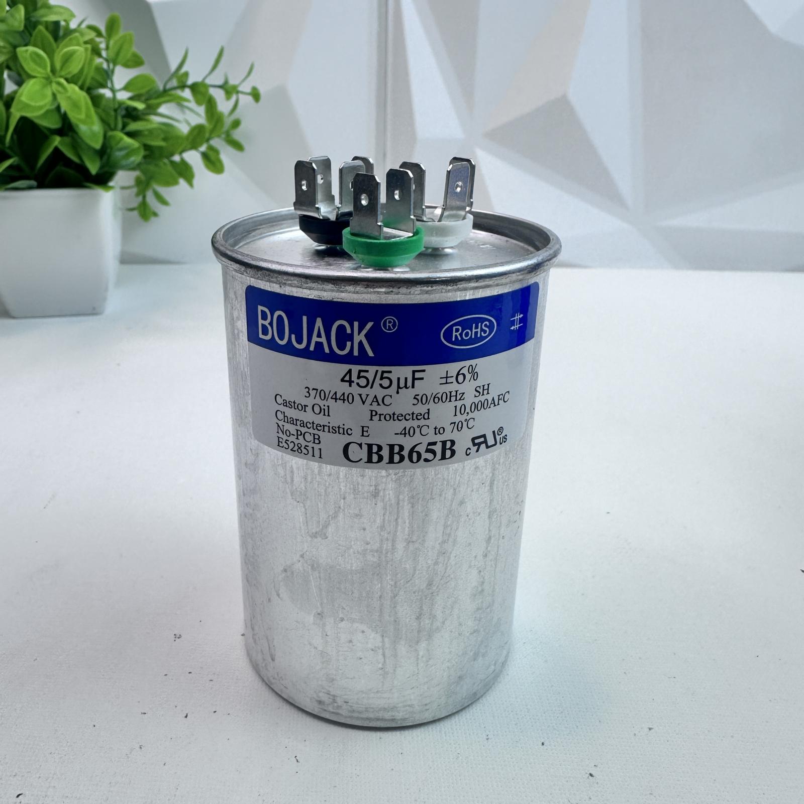 BOJACK CBB65B Capacitor 45/5 µF ±6%, 370/440V AC - Photo 2