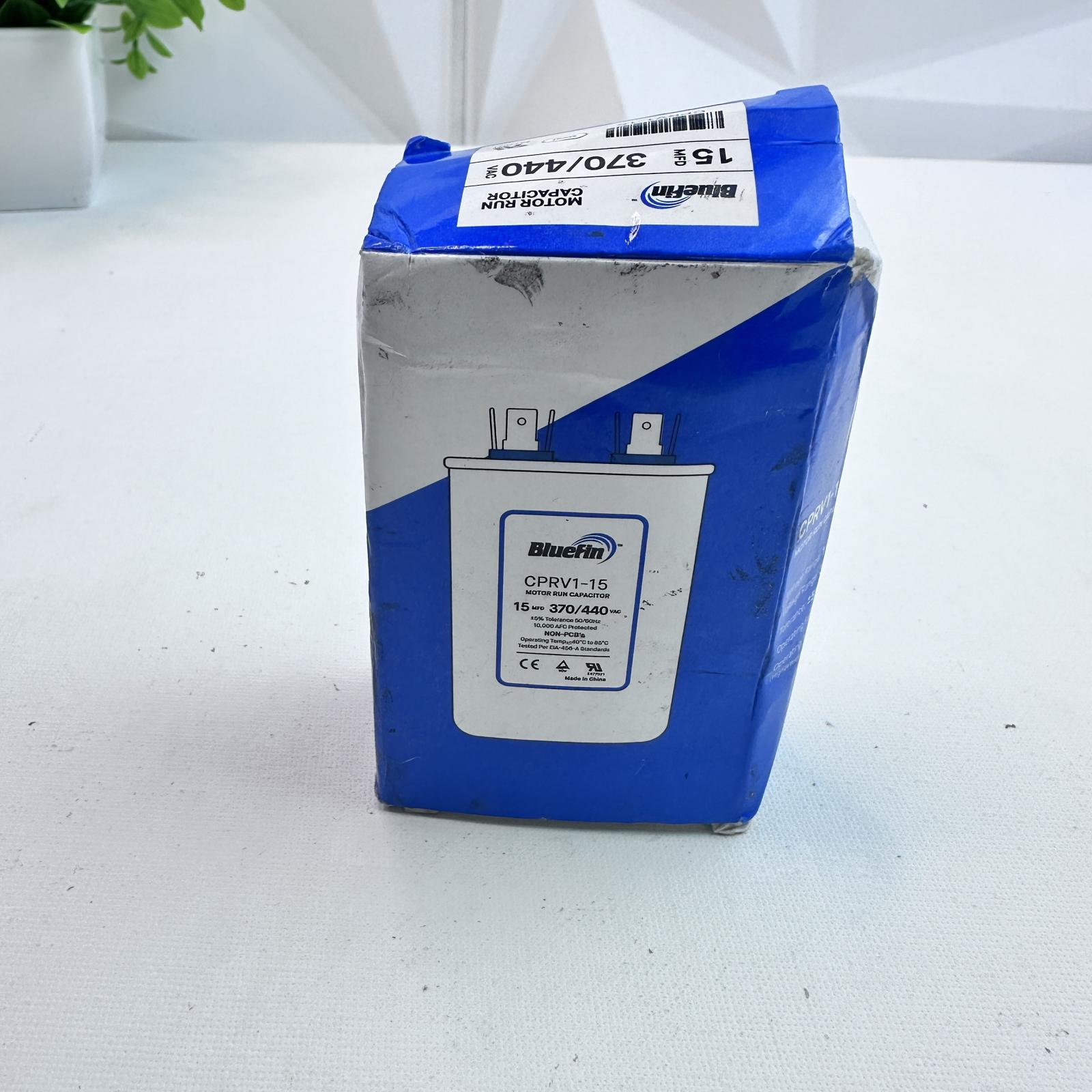 BlueFin CPRV1-15 Capacitor 15 µF ±5%, 370/440V AC Motor Run - Photo 8