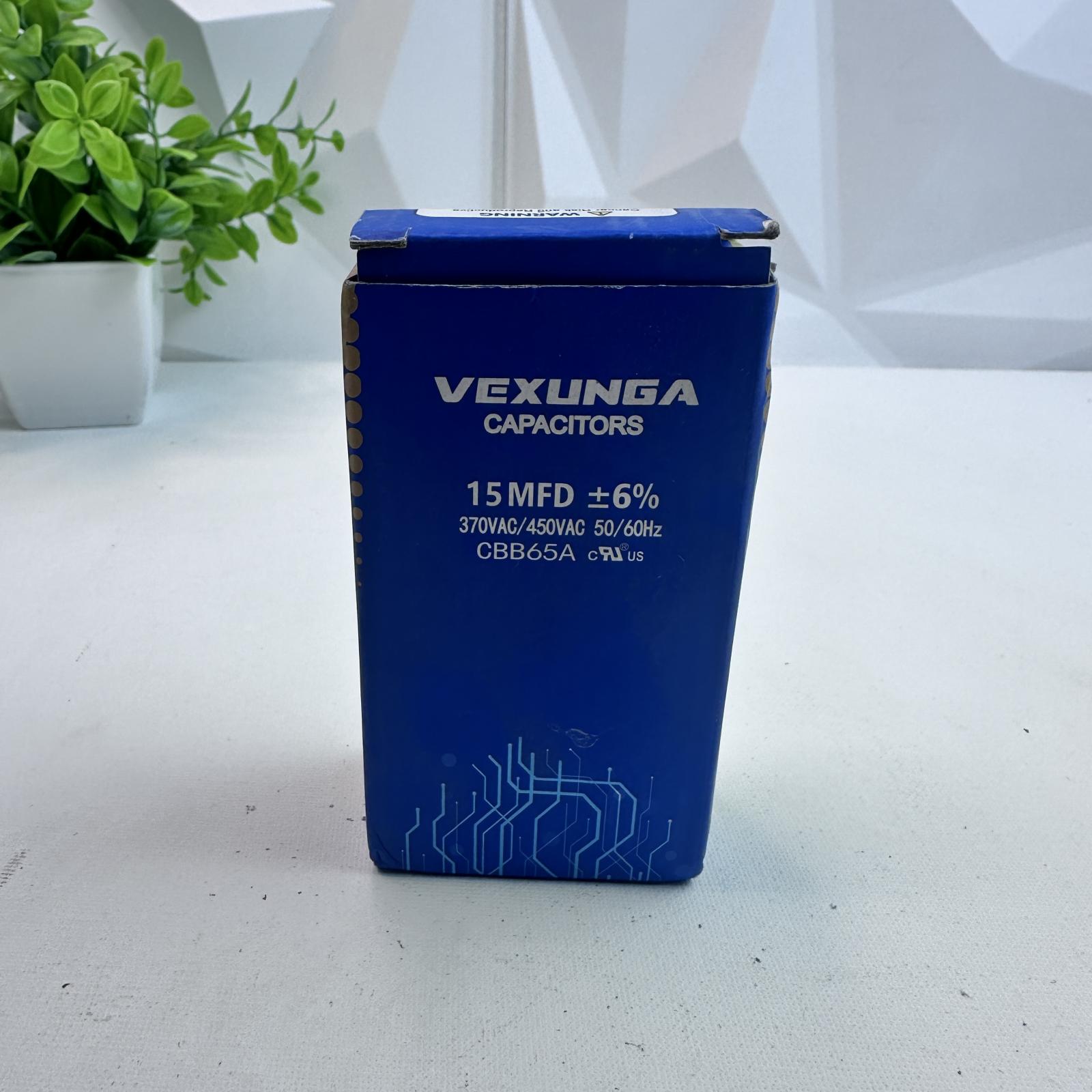 Vexunga CBB65A Capacitor 15 µF ±6%, 370/450V AC Motor Run Capacitor - Photo 4
