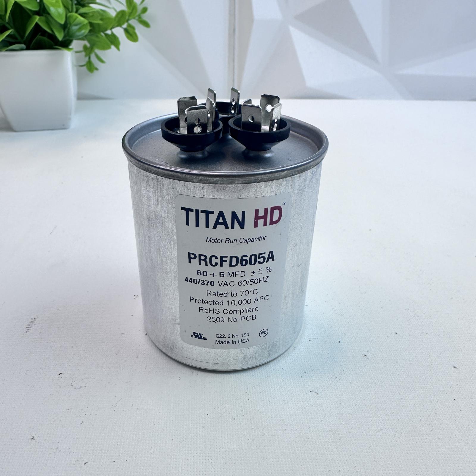 Titan HD PRCFD605A Capacitor 60/5 µF ±5%, 440/370V AC - Photo 2