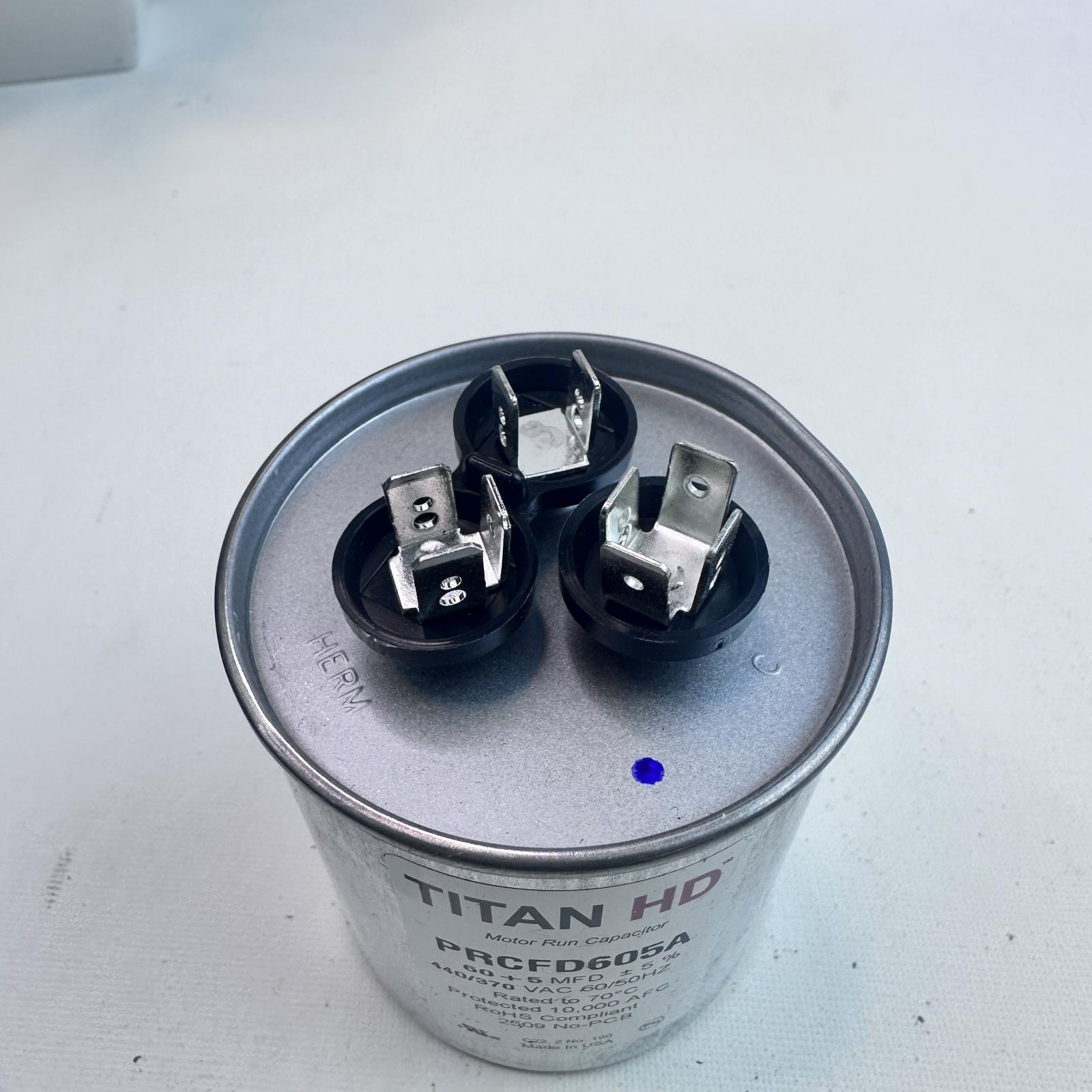 Titan HD PRCFD605A Capacitor 60/5 µF ±5%, 440/370V AC - Photo 8