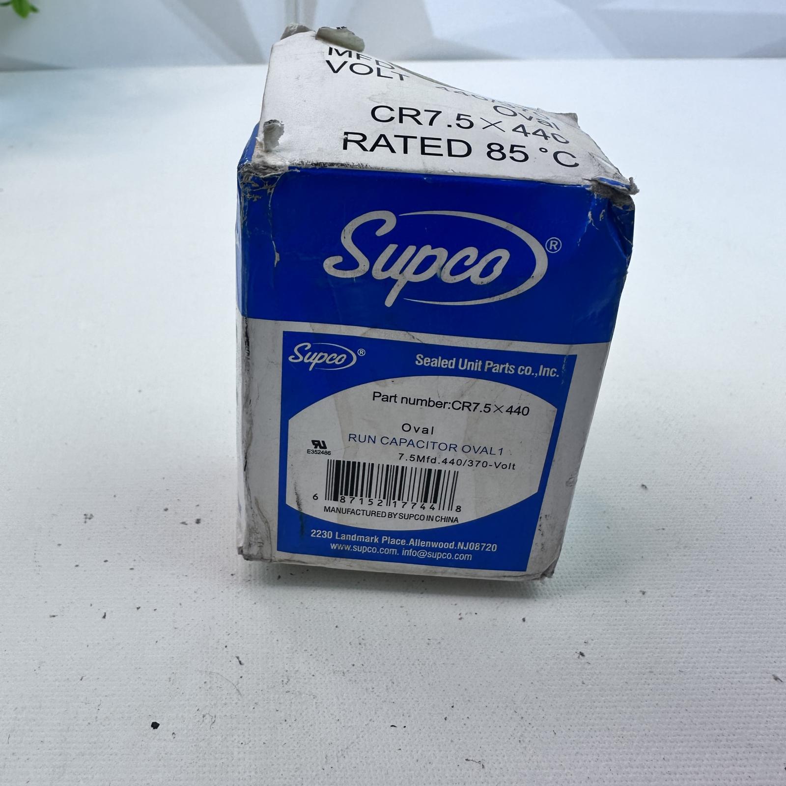 SUPCO CR7.5X440 Capacitor 7.5 µF ±5%, 440/370V AC - Photo 3