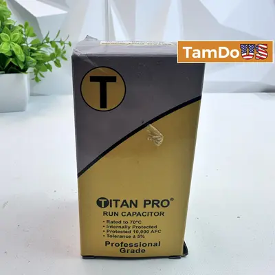 Titan Pro TRCFD605 Capacitor 60/5 µF ±5%, 440/370V AC at Electrical Equipment & Supplies in new condition