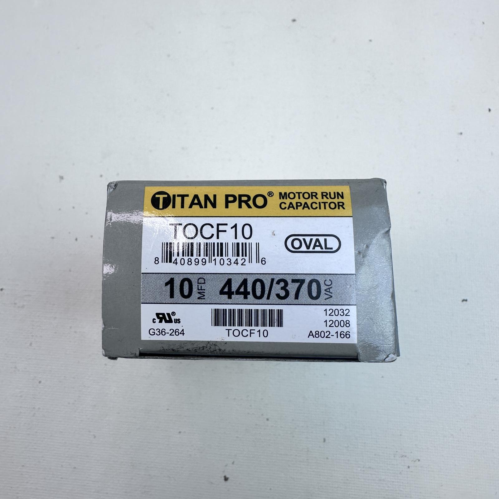 Titan Pro TOCF10 Capacitor 10 µF ±5%, 440/370V AC - Photo 3