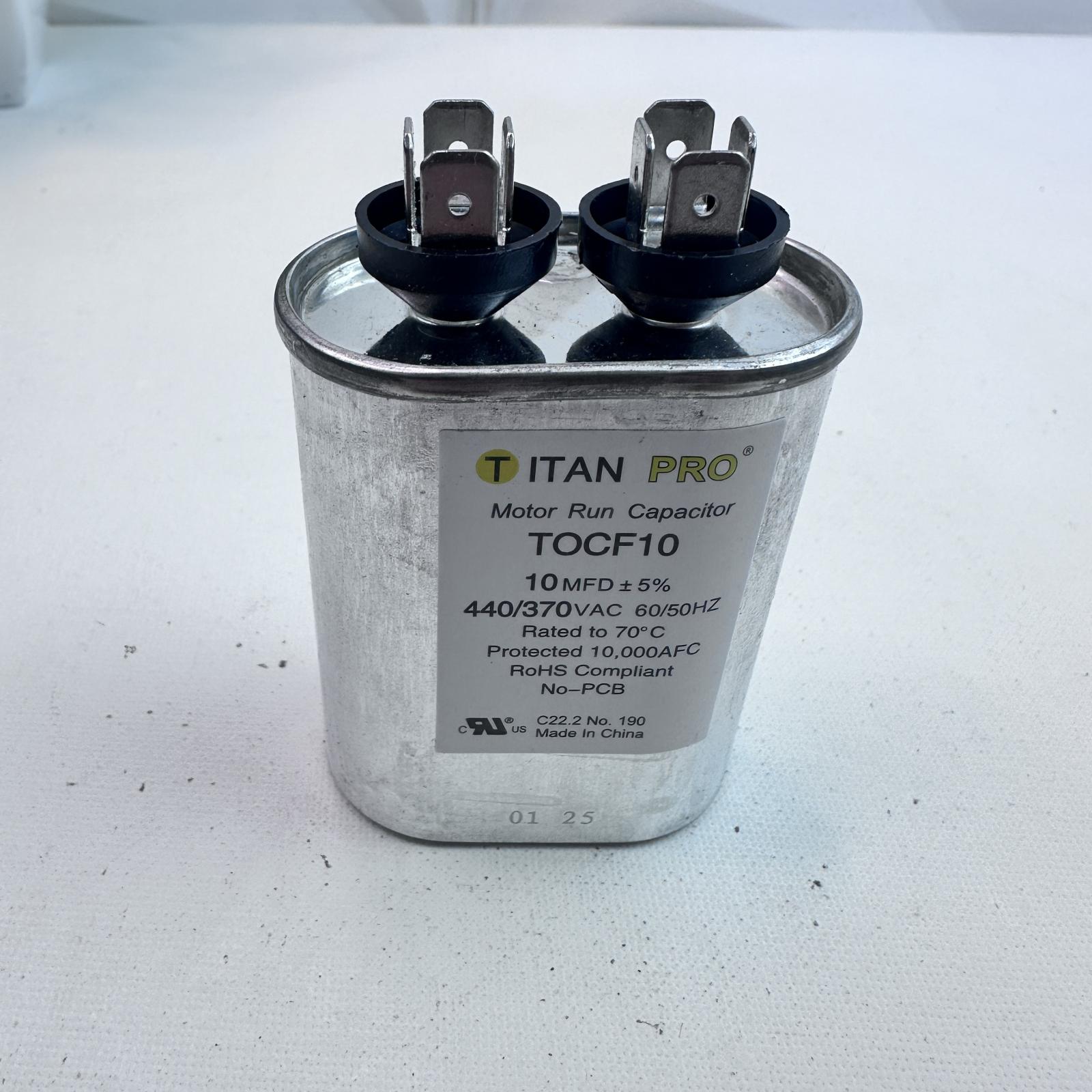 Titan Pro TOCF10 Capacitor 10 µF ±5%, 440/370V AC - Photo 8