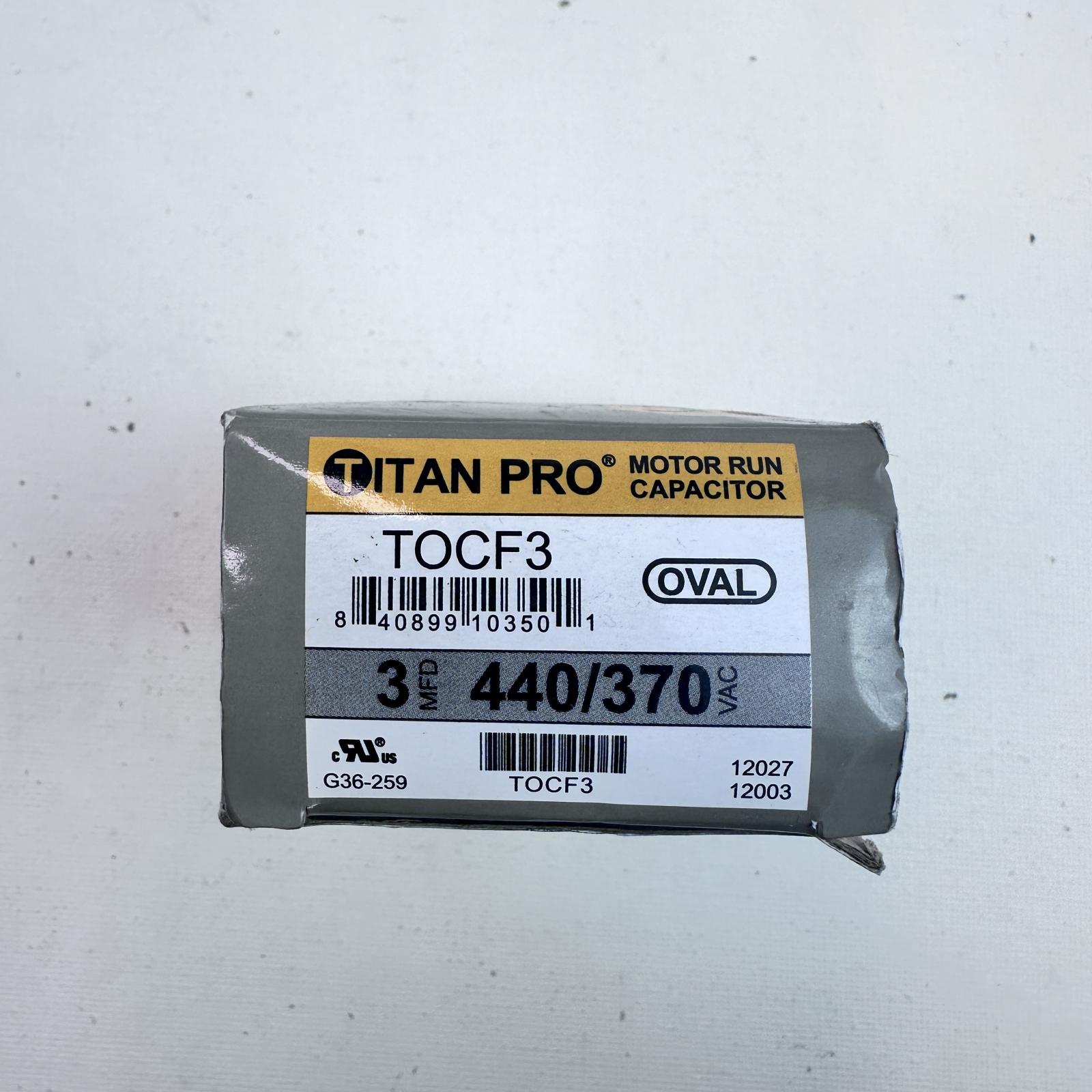 Titan Pro TOCF3 Capacitor 3 µF ±5%, 440/370V AC - Photo 3
