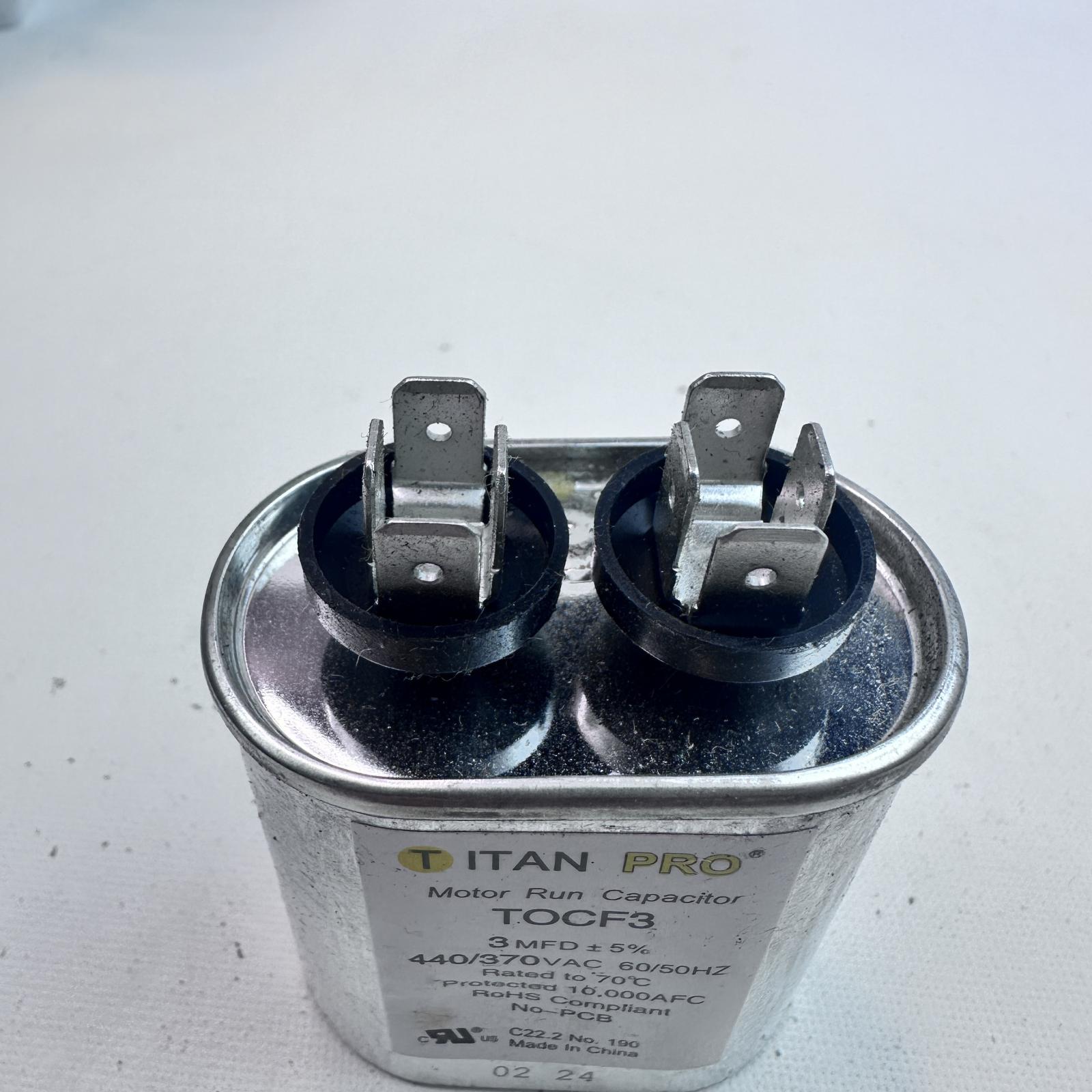 Titan Pro TOCF3 Capacitor 3 µF ±5%, 440/370V AC - Photo 5