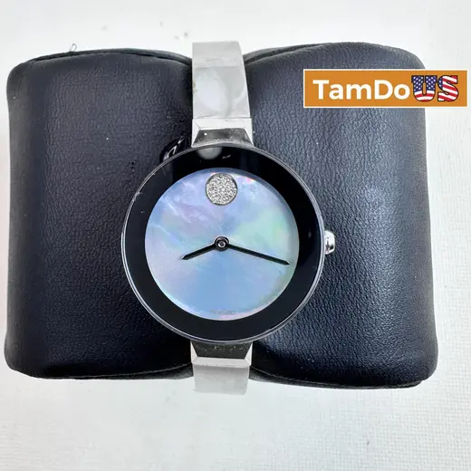 Movado $495 Bold Bangle Women’s Swiss Quartz Watch, Stainless Steel 28 mm at TamDoUS Taylorsville