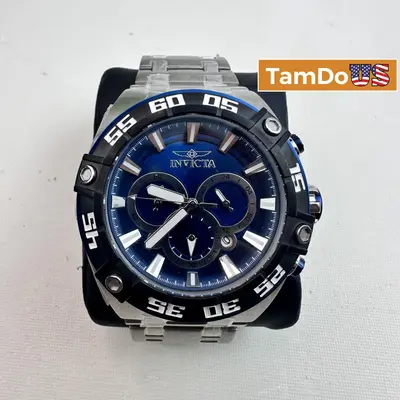 Invicta $359 Coalition Forces Men’s Watch 30652, 50mm Steel, Blue Dial Quartz at Watches, Parts & Accessories in excellent condition