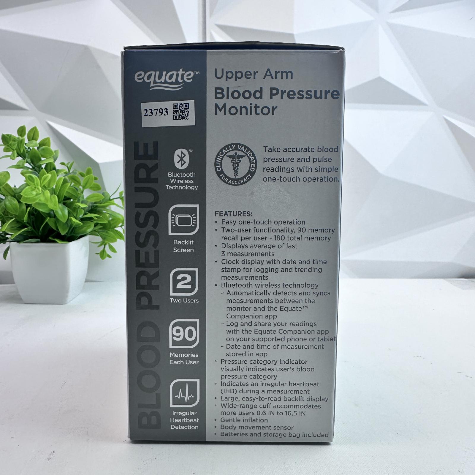 Equate 6000 Series Wireless Upper Arm Blood Pressure Monitor - Photo 8