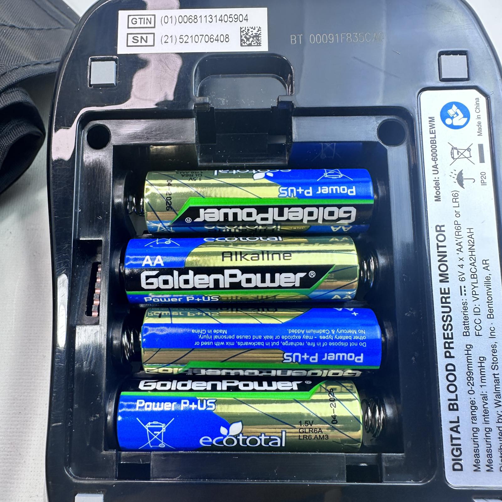 Equate 6000 Series Wireless Upper Arm Blood Pressure Monitor - Photo 11