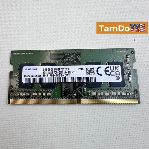 Samsung 4GB DDR4-3200 SODIMM Laptop Memory RAM at TamDoUS Taylorsville