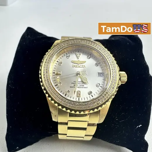 Invicta $999 Pro Diver 38262 Women's Watch 36mm, 0.74 Ct Diamonds, Gold Auto at TamDoUS Taylorsville