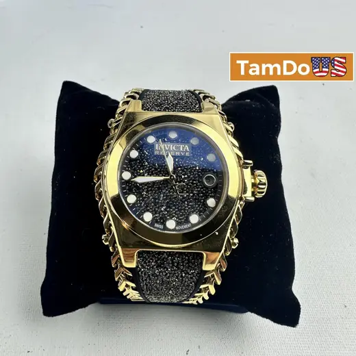 Invicta $599 Reserve Gladiator 35735 Women's Watch 41.1mm, Gold Black Quartz at TamDoUS Taylorsville