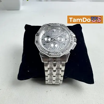 Bulova $650 Octava Men's Watch 96C134, 42mm Stainless Steel, Swarovski Crystals at Watches, Parts & Accessories in excellent condition