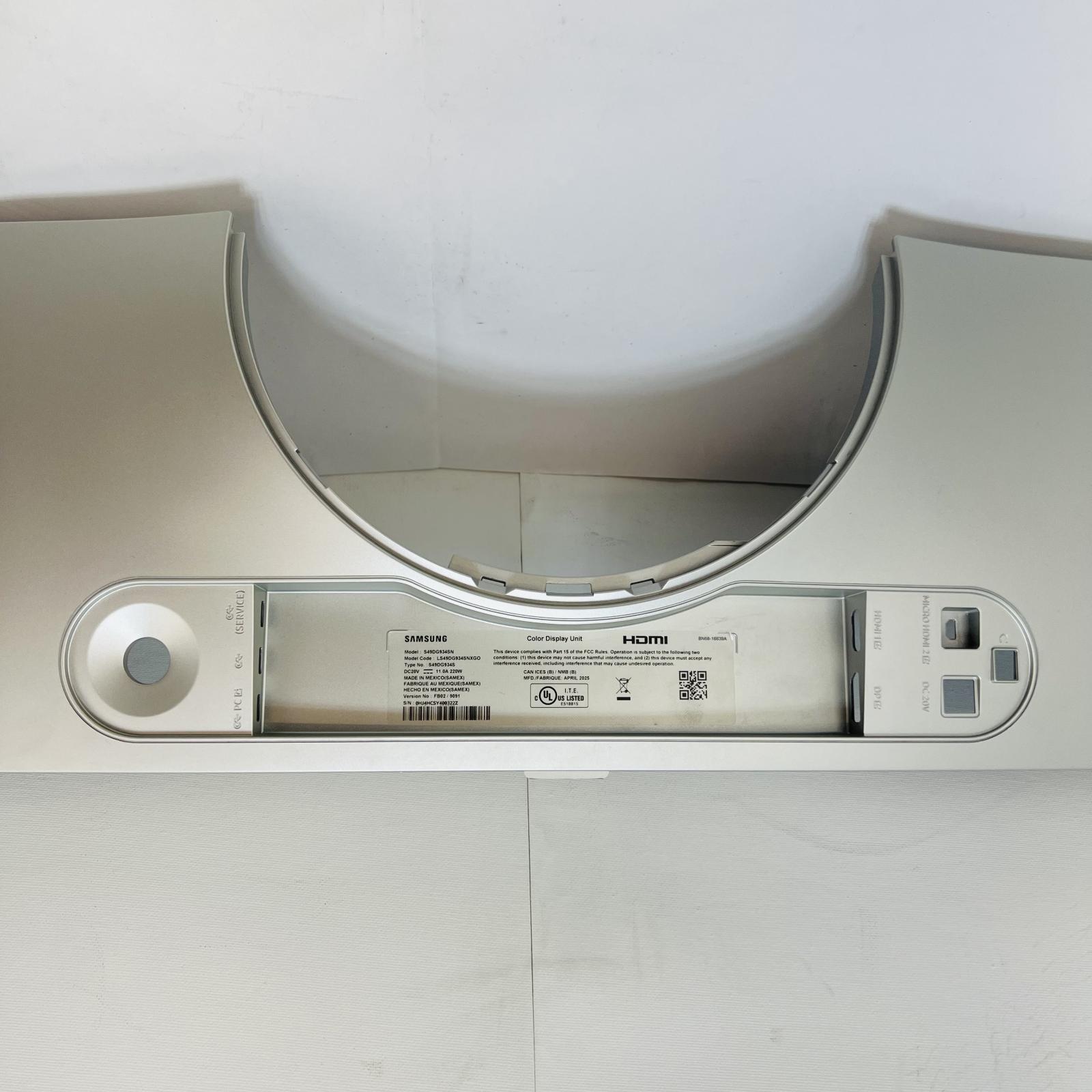 Samsung Odyssey G9 49" Monitor Rear Cover Assembly BN63-20764A001 – Silver - Photo 9