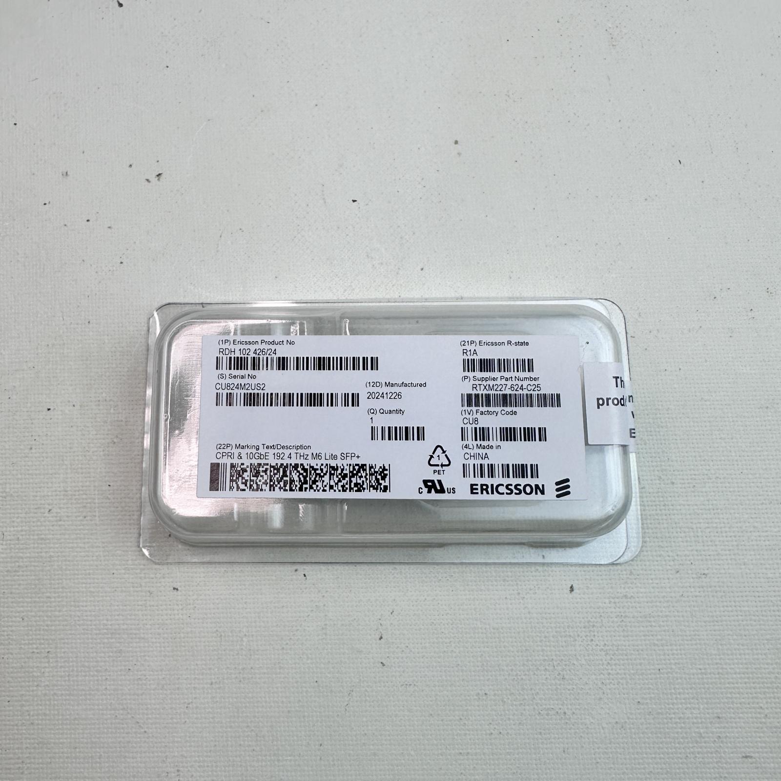 Ericsson RDH 102 426/24 CPRI & 10GbE Module RTX M227-624-C25 - Photo 2