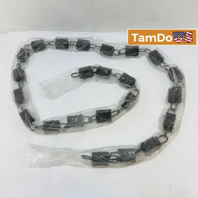 Heavy-Duty Metal Chain Lock Sleeve, 98" Long Security Chain at Surveillance & Smart Home in new condition
