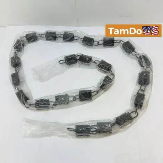 Heavy-Duty Metal Chain Lock Sleeve, 98" Long Security Chain at TamDoUS Taylorsville