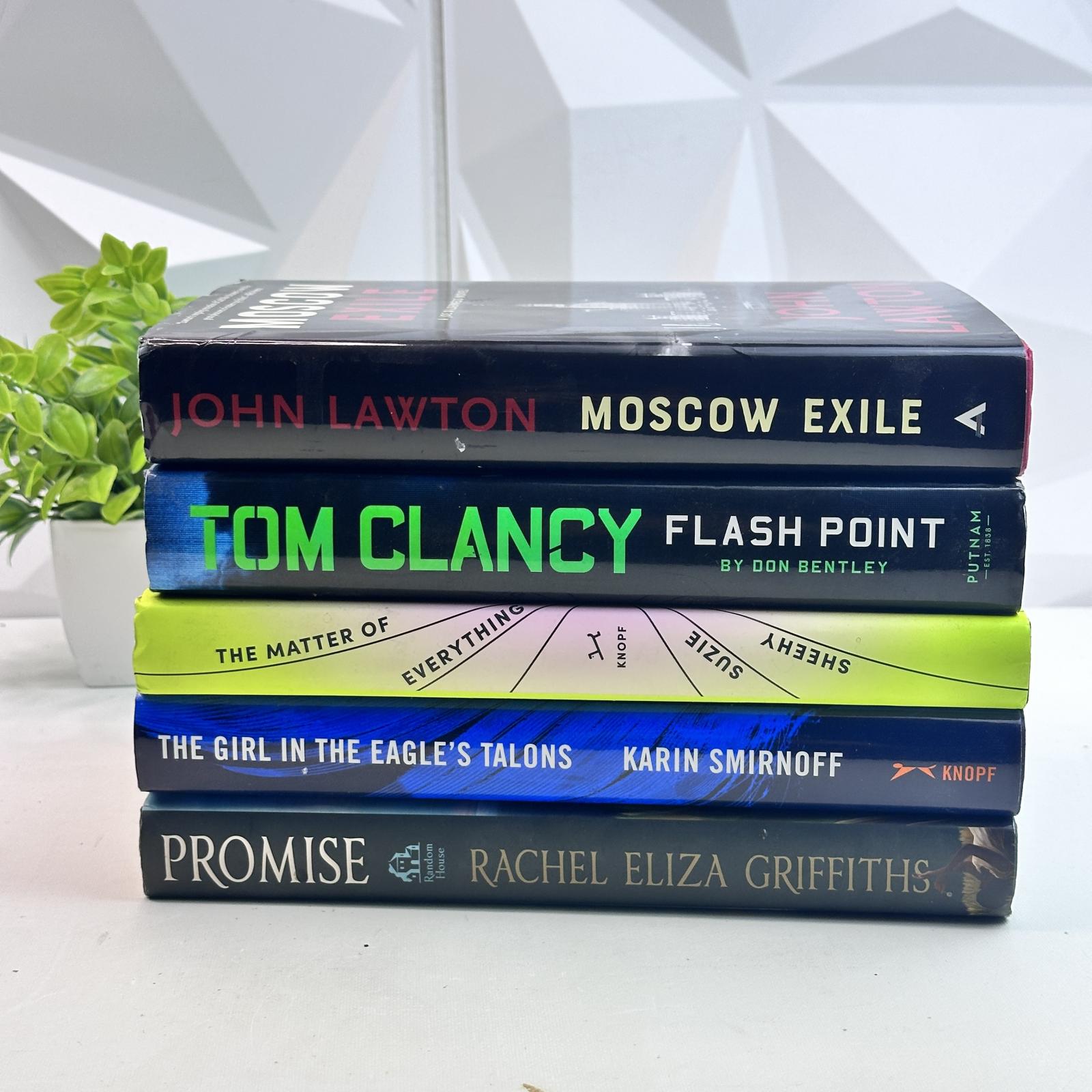 Lot of 5 Hardcover Fiction Books – Clancy, Lawton, Smirnoff, Griffiths, Sheehy - Photo 2