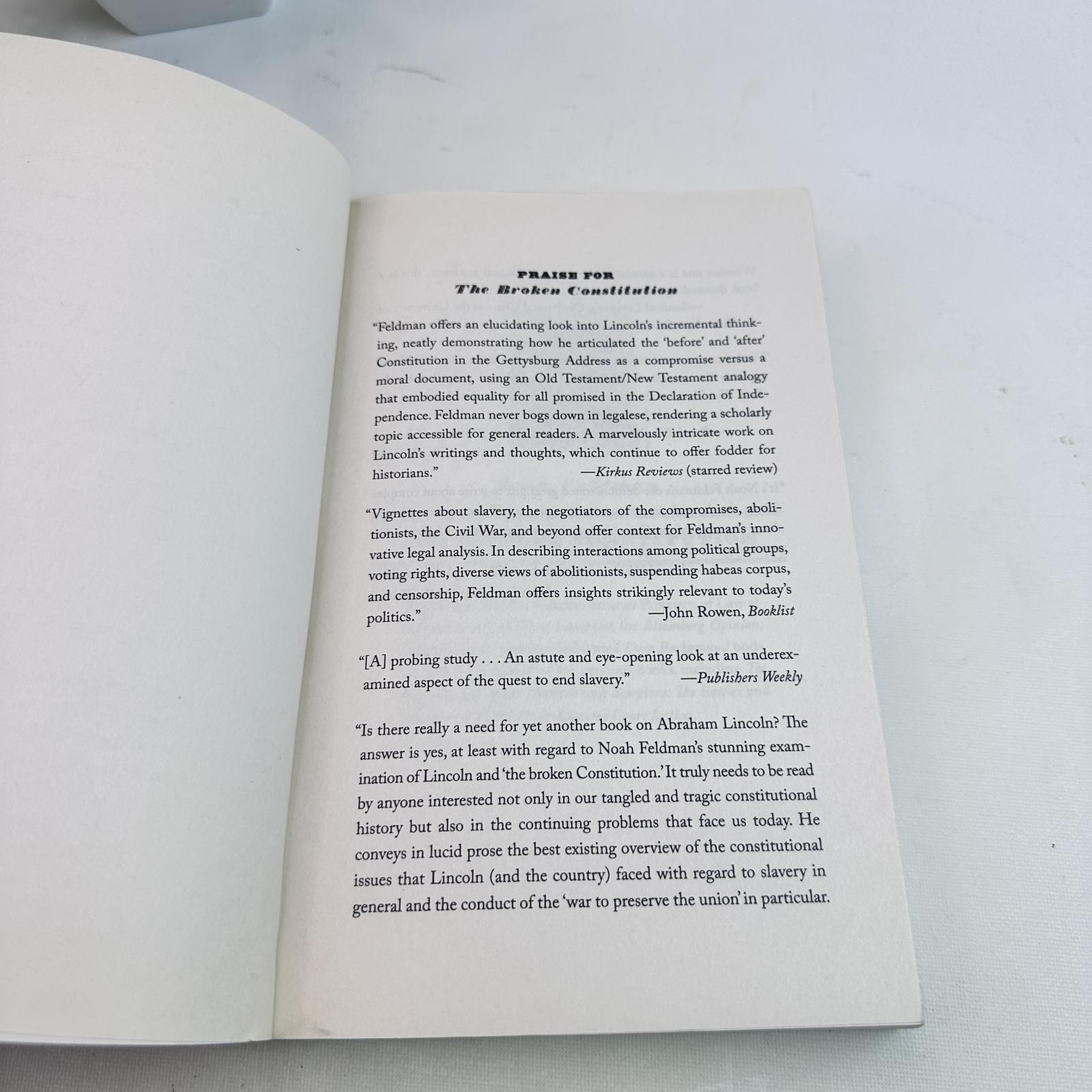 The Broken Constitution by Noah Feldman – Lincoln, Slavery & Refounding America - Photo 5