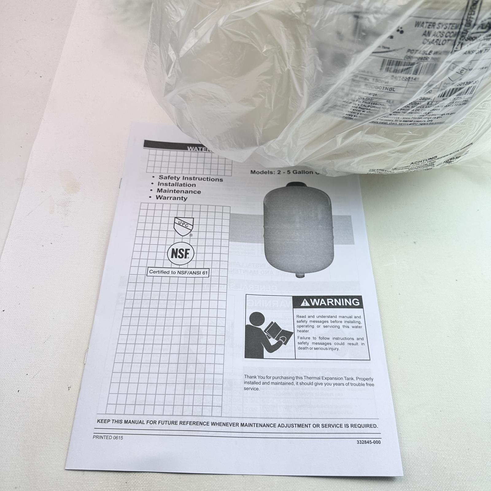 A.O.Smith TW Series TW-12-1 Thermal Expansion Tank 4.8 Gal - Photo 9