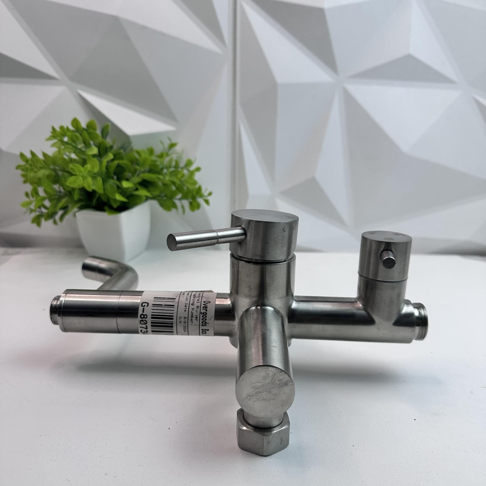 Stainless Steel Wall Mount Bathtub Faucet Mixer Valve – Brushed Finish - Photo 2